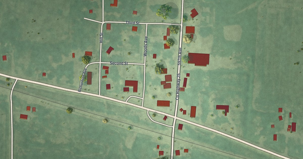 Map of Correll, Minnesota in 2026