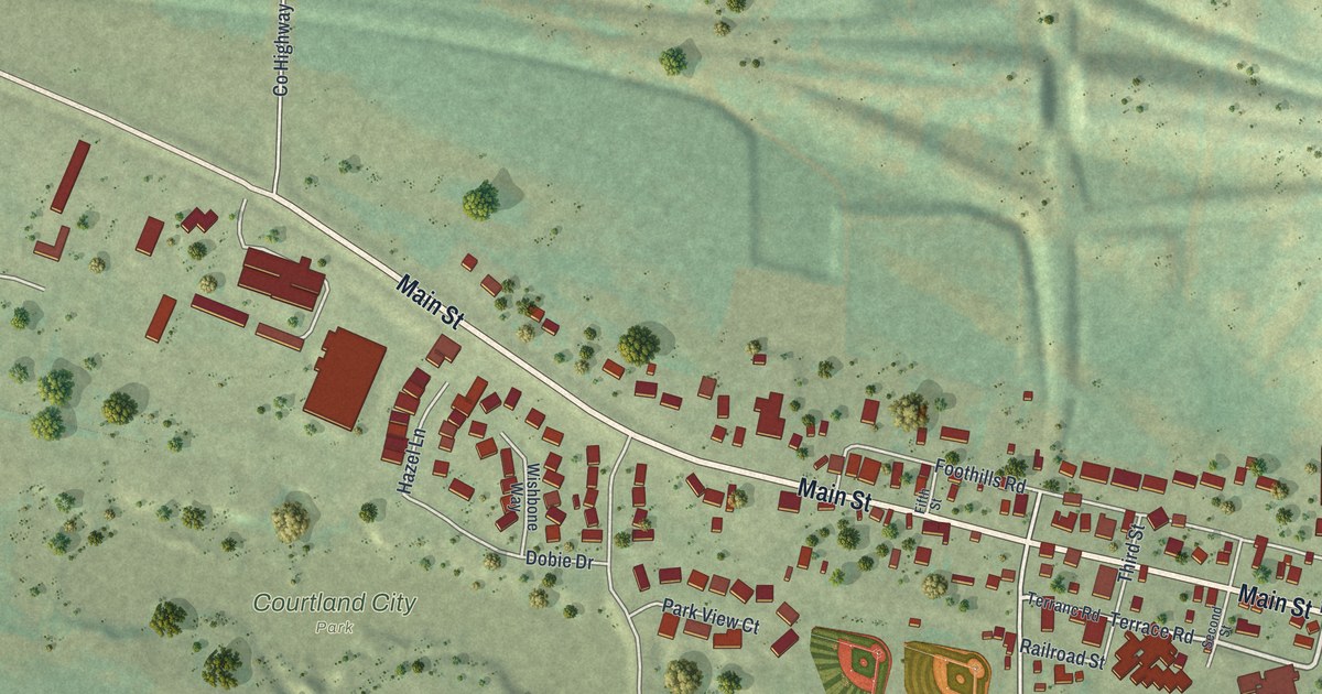 Map of Courtland, Minnesota in 2026