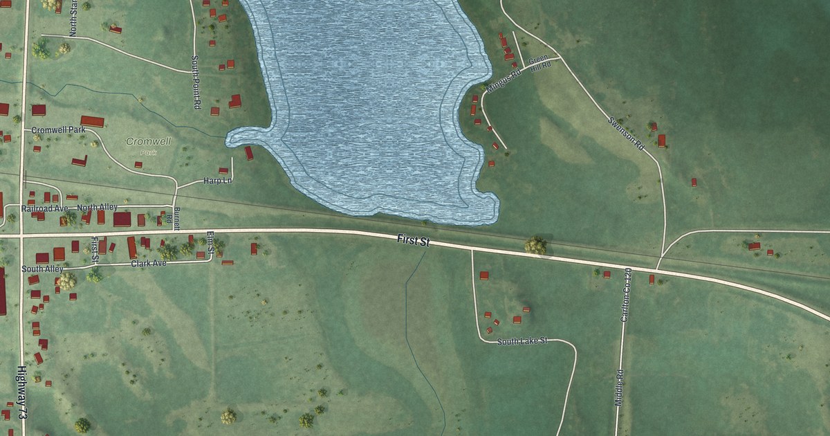 Map of Cromwell, Minnesota in 2026