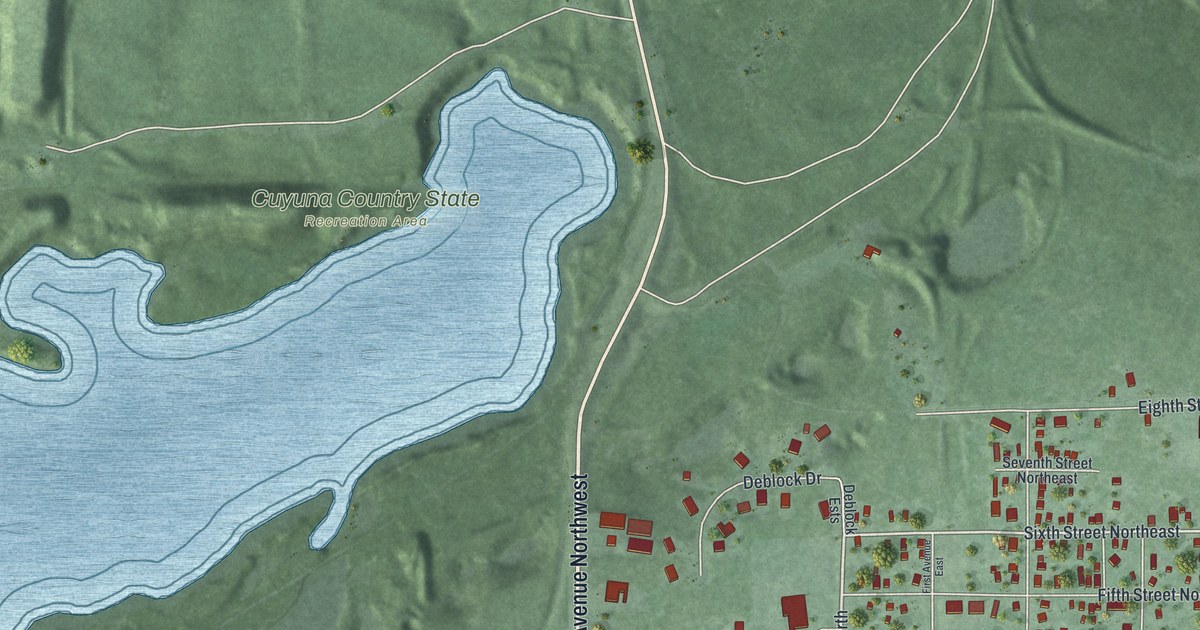 Map of Crosby, Minnesota in 2026