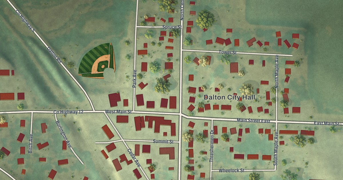 Map of Dalton, Minnesota in 2026