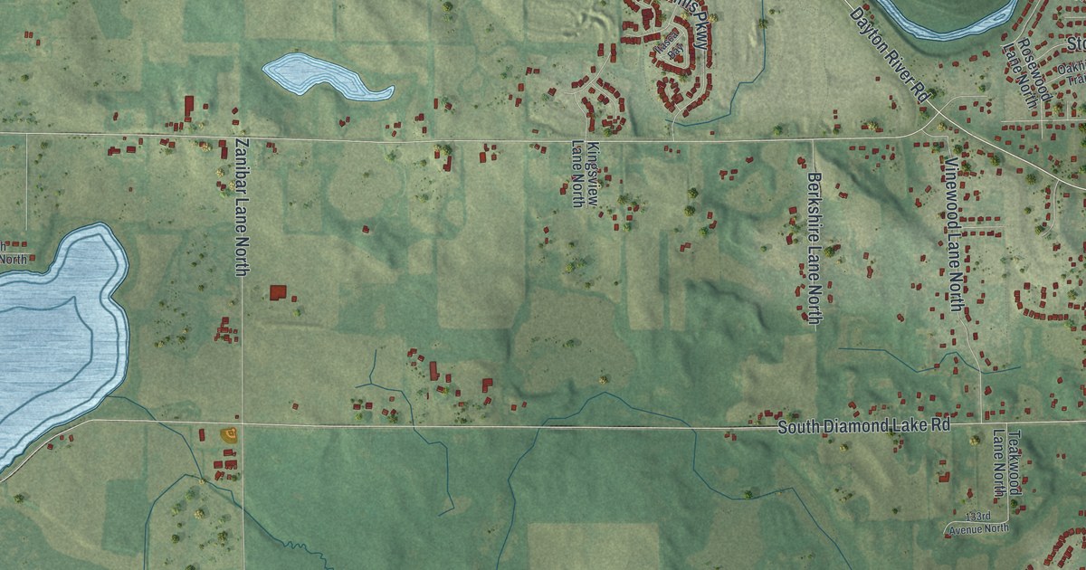 Map of Dayton, Minnesota in 2026