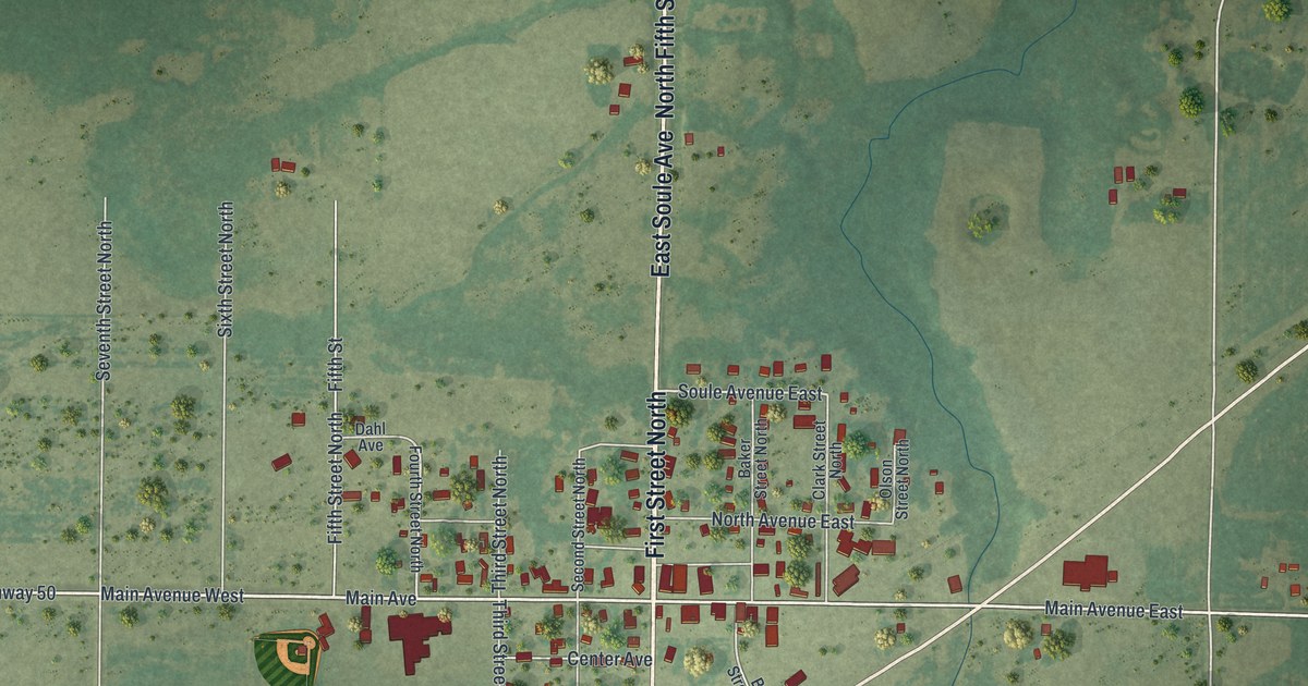 Map of Deer Creek, Minnesota in 2026