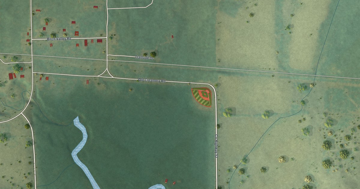 Map of Denham, Minnesota in 2026
