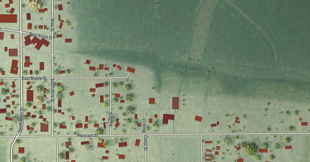 Map of Dexter, Minnesota in 2026