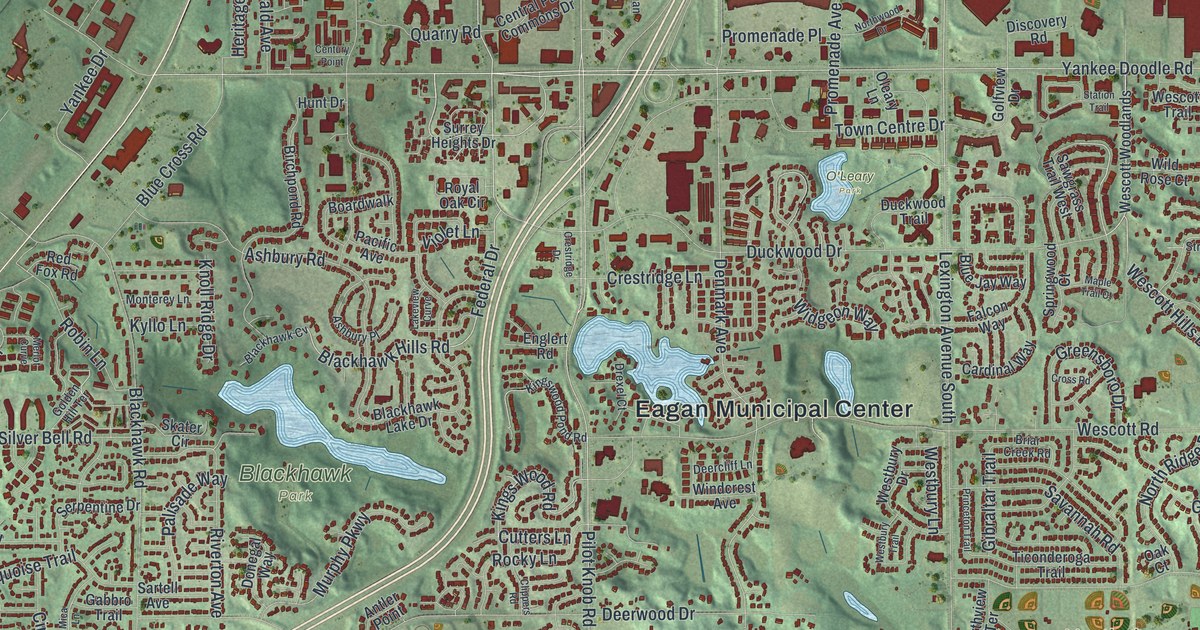 Map of Eagan, Minnesota in 2026