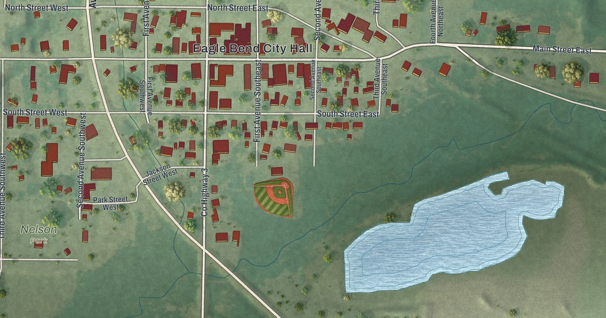 Map of Eagle Bend, Minnesota in 2026