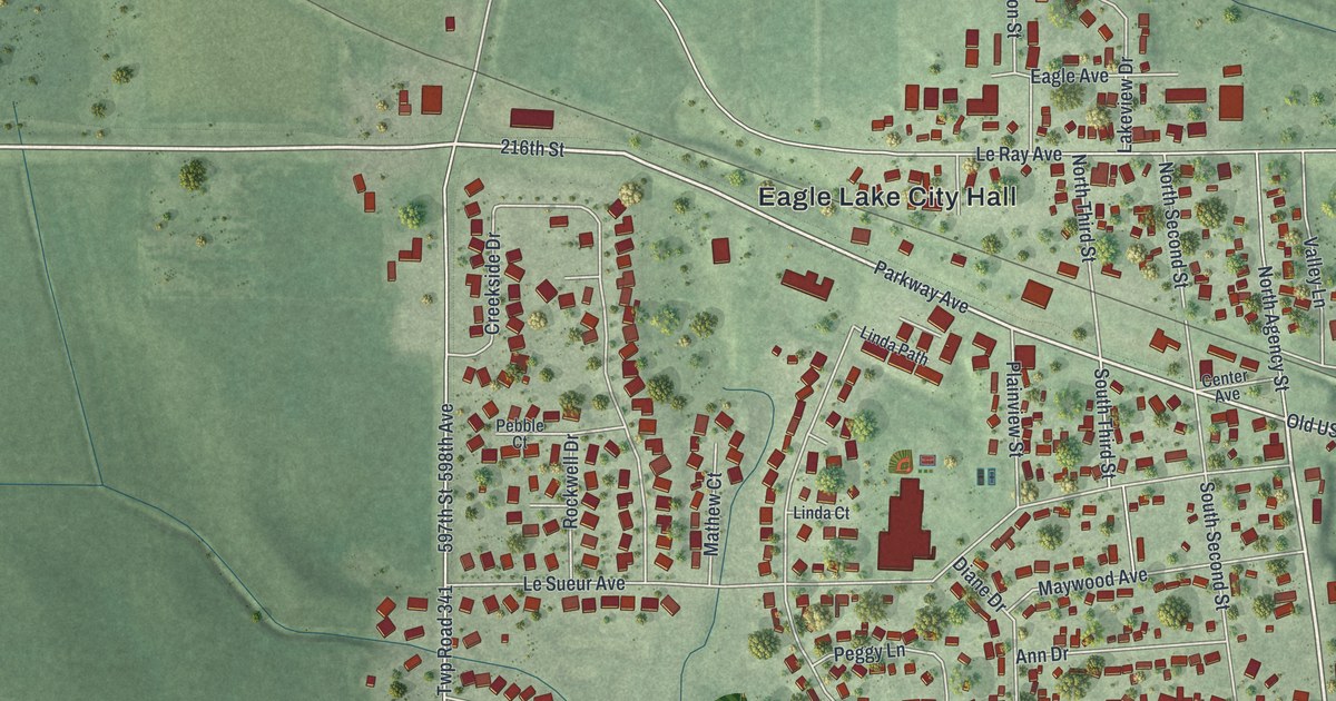Map of Eagle Lake, Minnesota in 2026