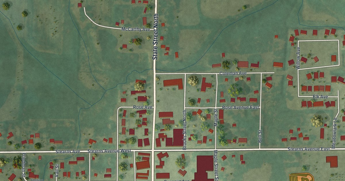 Map of Eden Valley, Minnesota in 2026