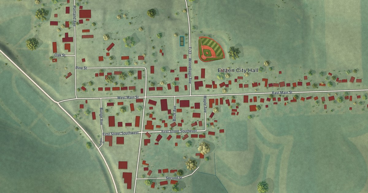 Map of Eitzen, Minnesota in 2026