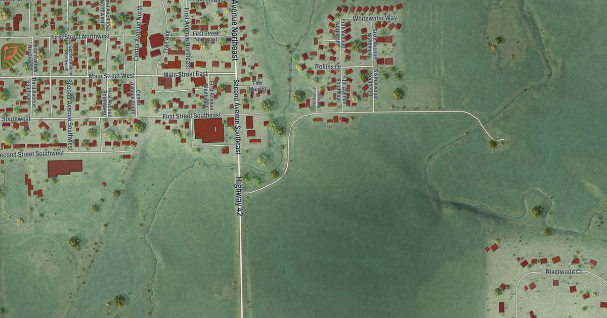 Map of Elgin, Minnesota in 2026