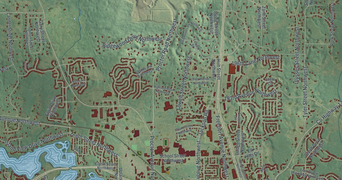 Map of Elk River, Minnesota in 2026