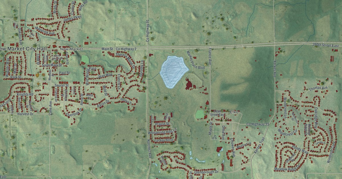 Map of Elko New Market, Minnesota in 2026