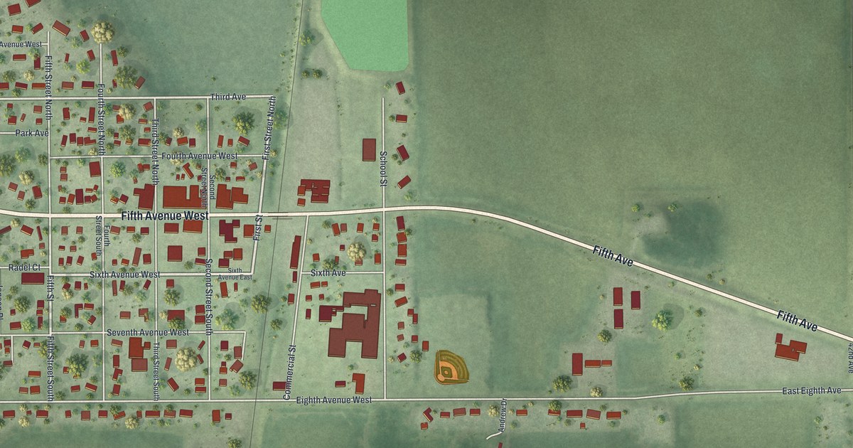 Map of Ellendale, Minnesota in 2026