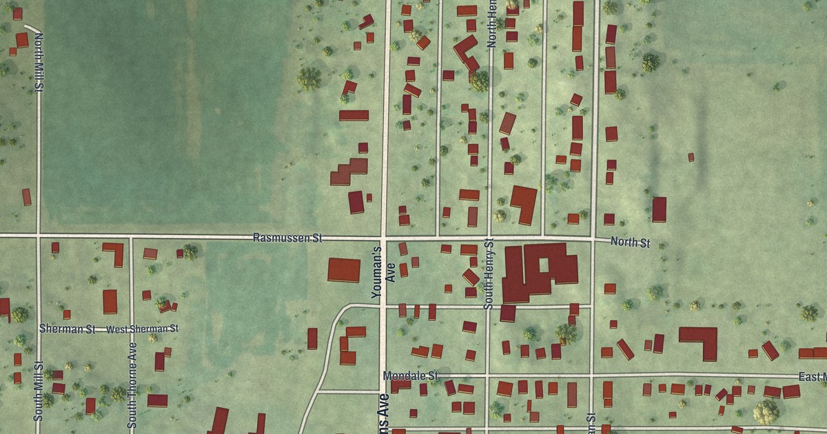 Map of Elmore, Minnesota in 2026