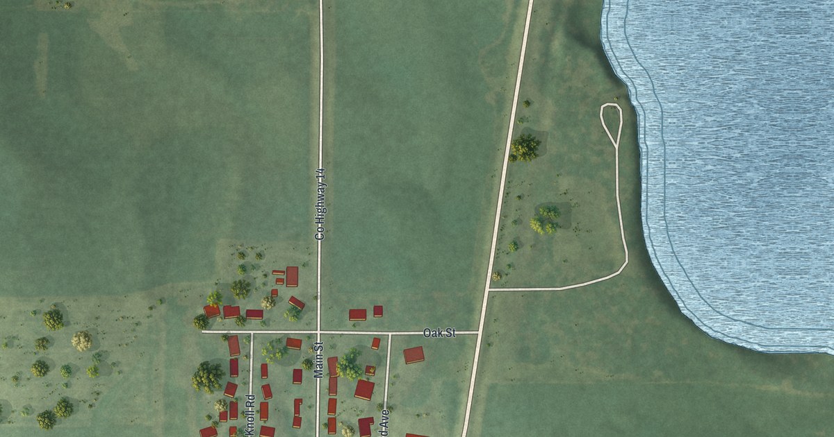 Map of Emmons, Minnesota in 2026