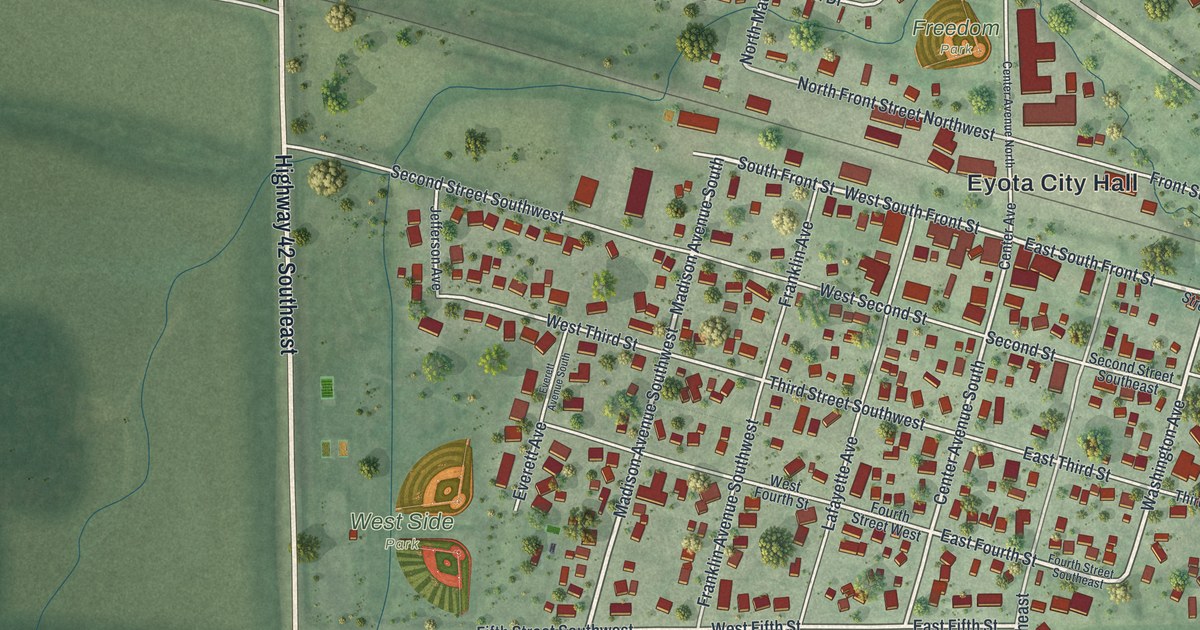Map of Eyota, Minnesota in 2026
