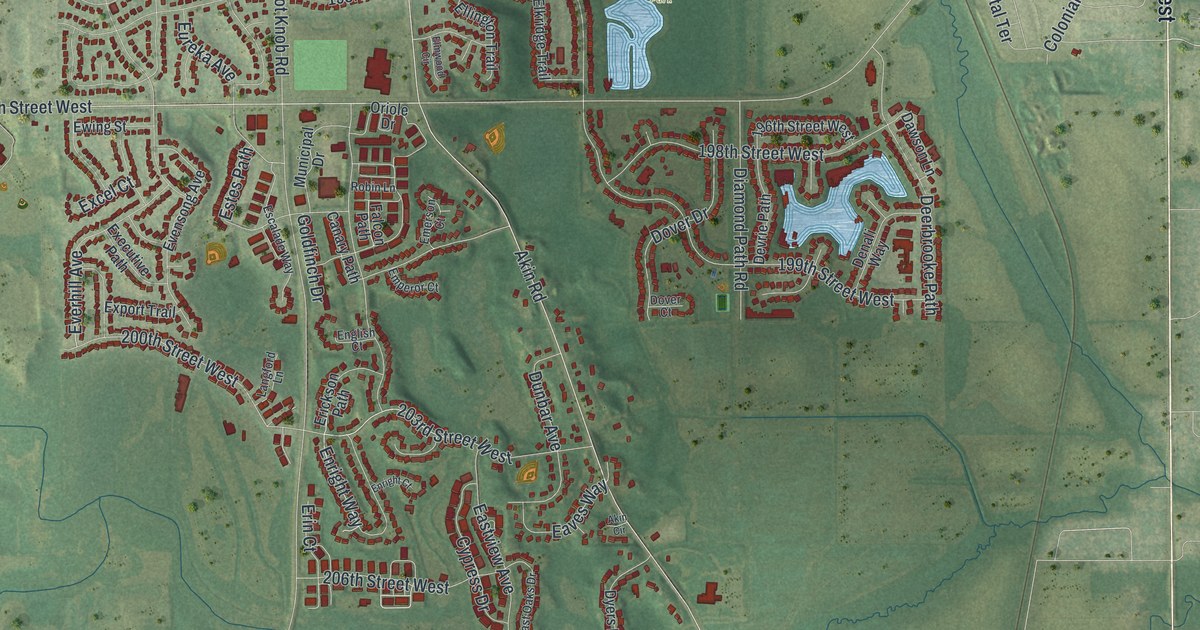 Map of Farmington, Minnesota in 2026