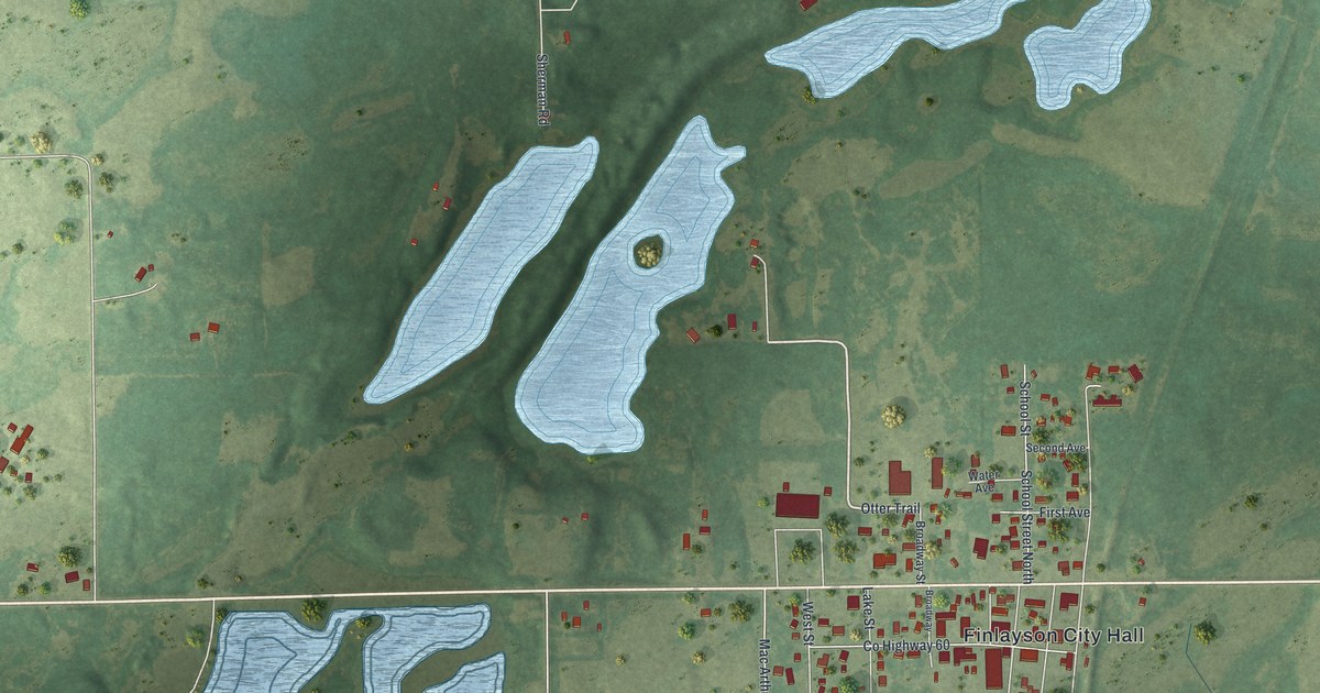 Map of Finlayson, Minnesota in 2026