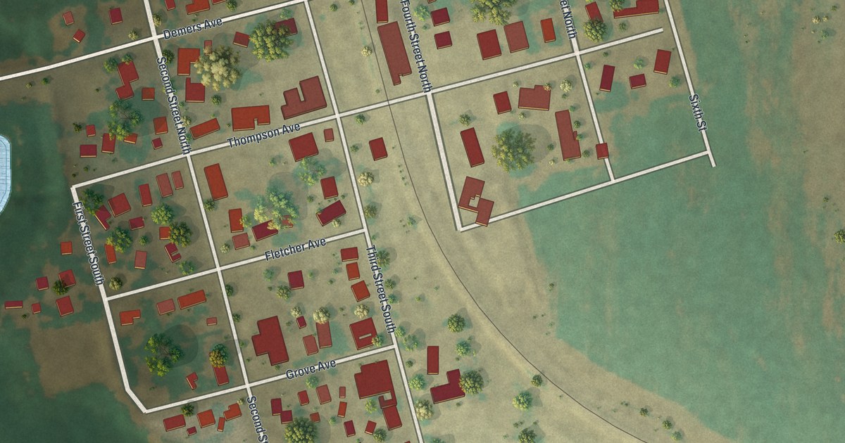 Map of Fisher, Minnesota in 2026