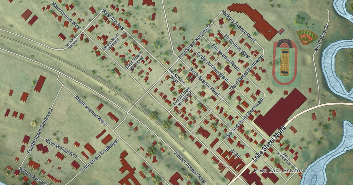 Map of Frazee, Minnesota in 2026