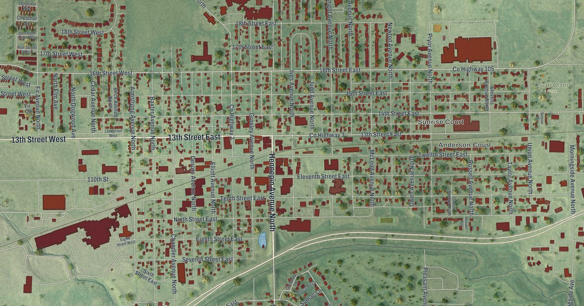 Map of Glencoe, Minnesota in 2026