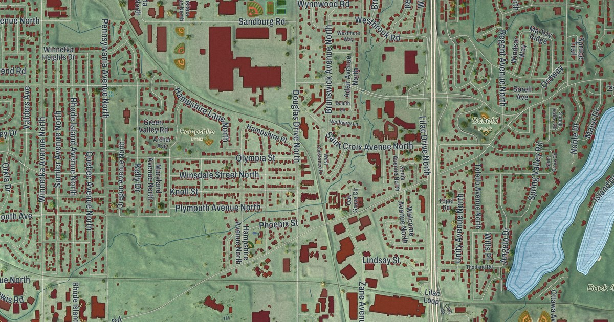 Map of Golden Valley, Minnesota in 2026