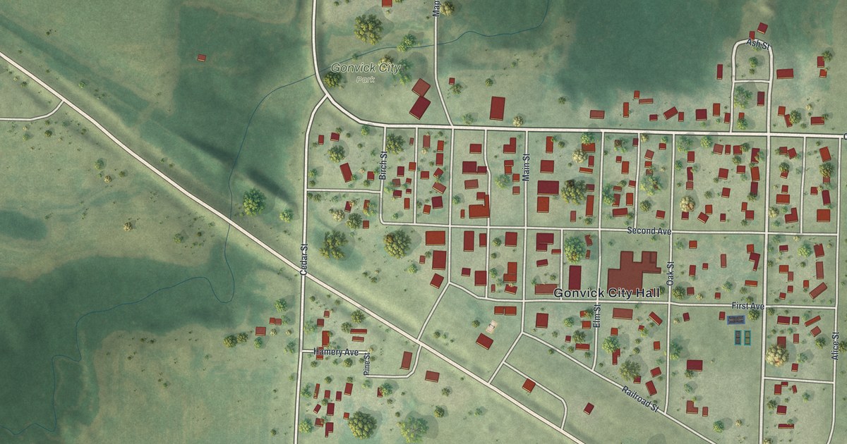 Map of Gonvick, Minnesota in 2026