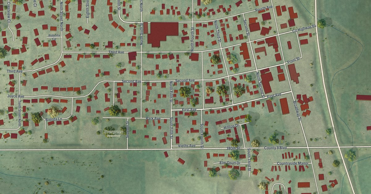 Map of Goodhue, Minnesota in 2026