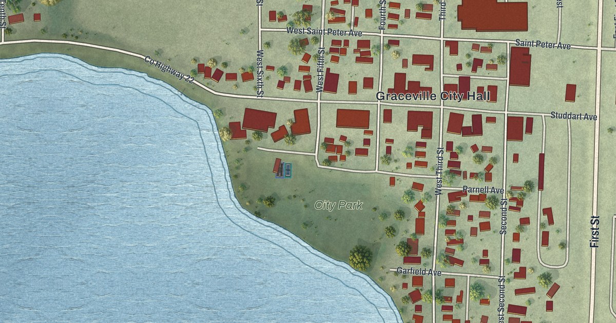 Map of Graceville, Minnesota in 2026