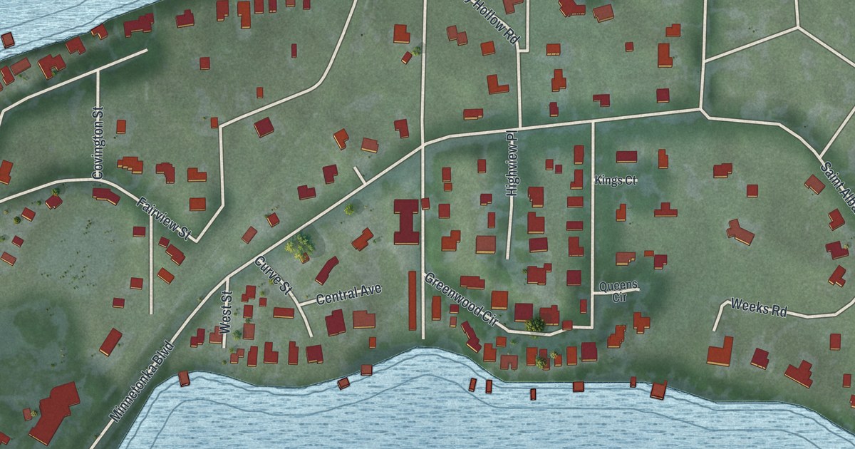 Map of Greenwood, Minnesota in 2026