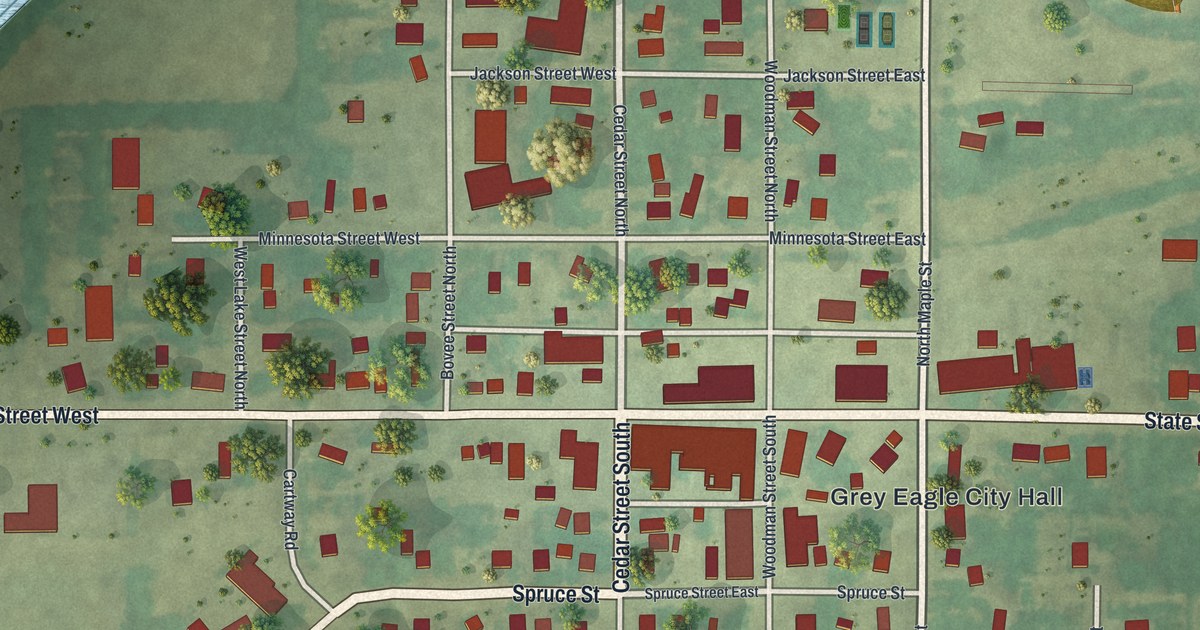 Map of Grey Eagle, Minnesota in 2026