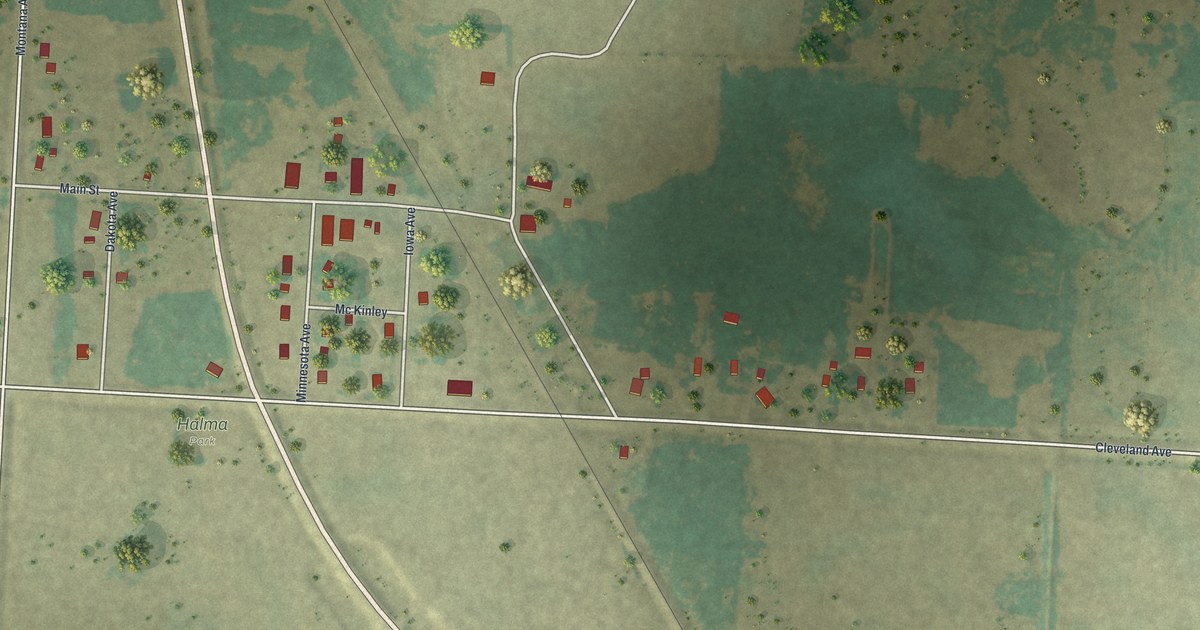 Map of Halma, Minnesota in 2026