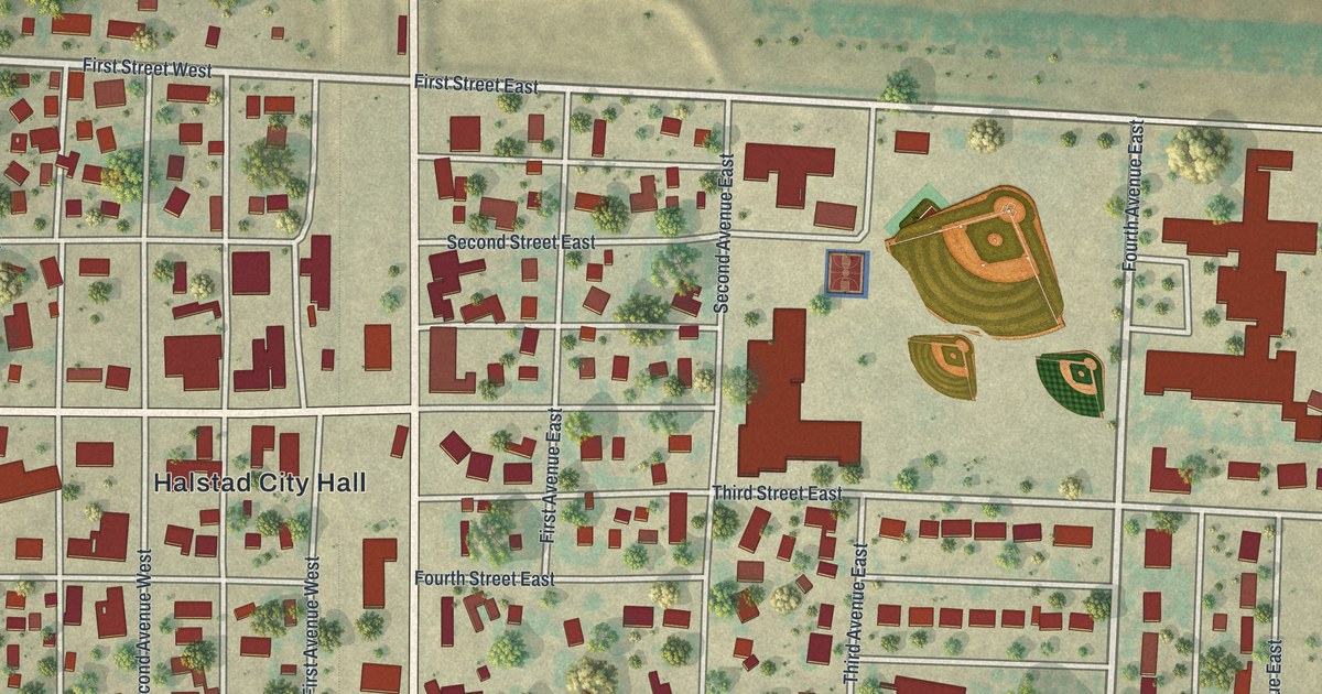 Map of Halstad, Minnesota in 2026