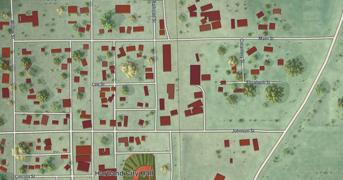 Map of Hartland, Minnesota in 2026