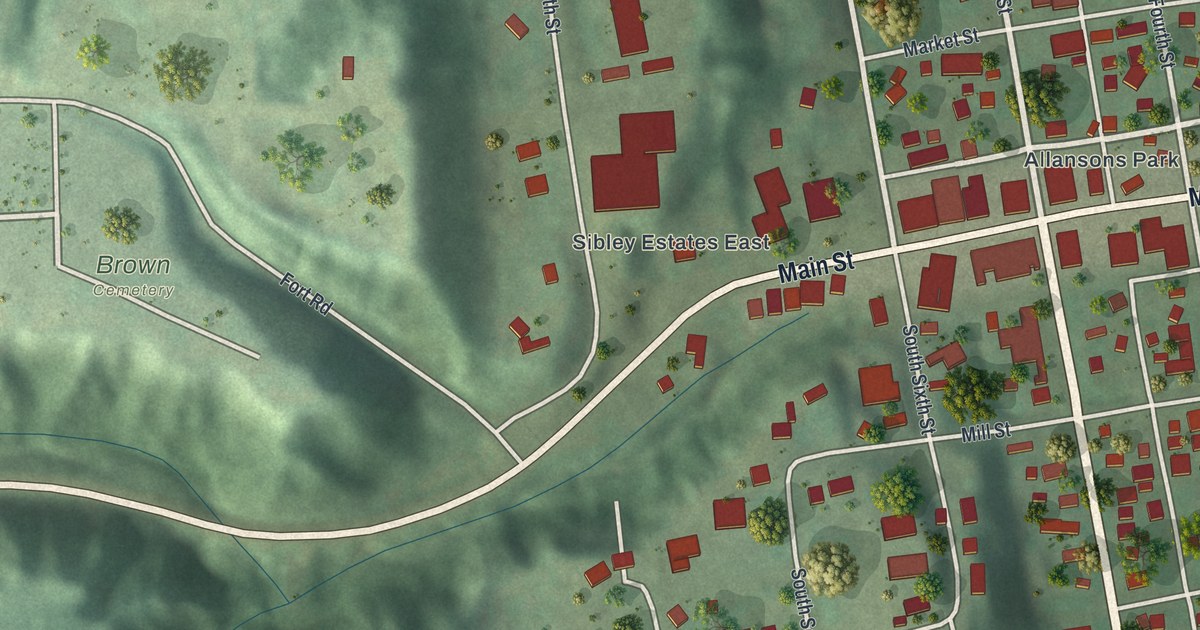 Map of Henderson, Minnesota in 2026
