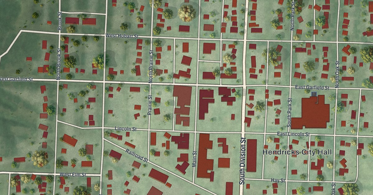 Map of Hendricks, Minnesota in 2026