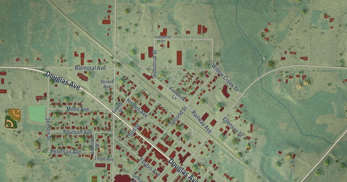 Map of Henning, Minnesota in 2026