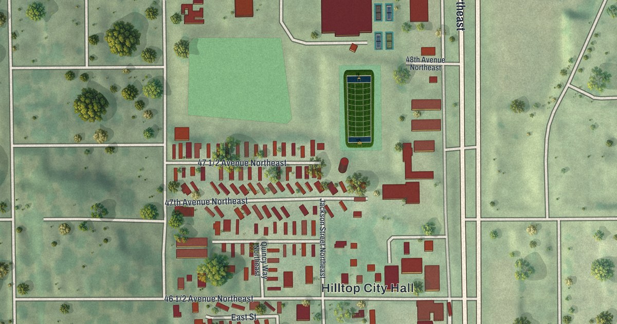 Map of Hilltop, Minnesota in 2026