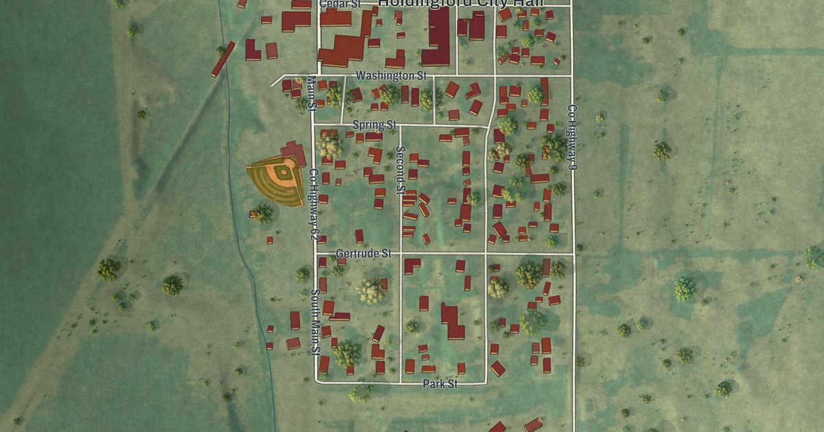 Map of Holdingford, Minnesota in 2026