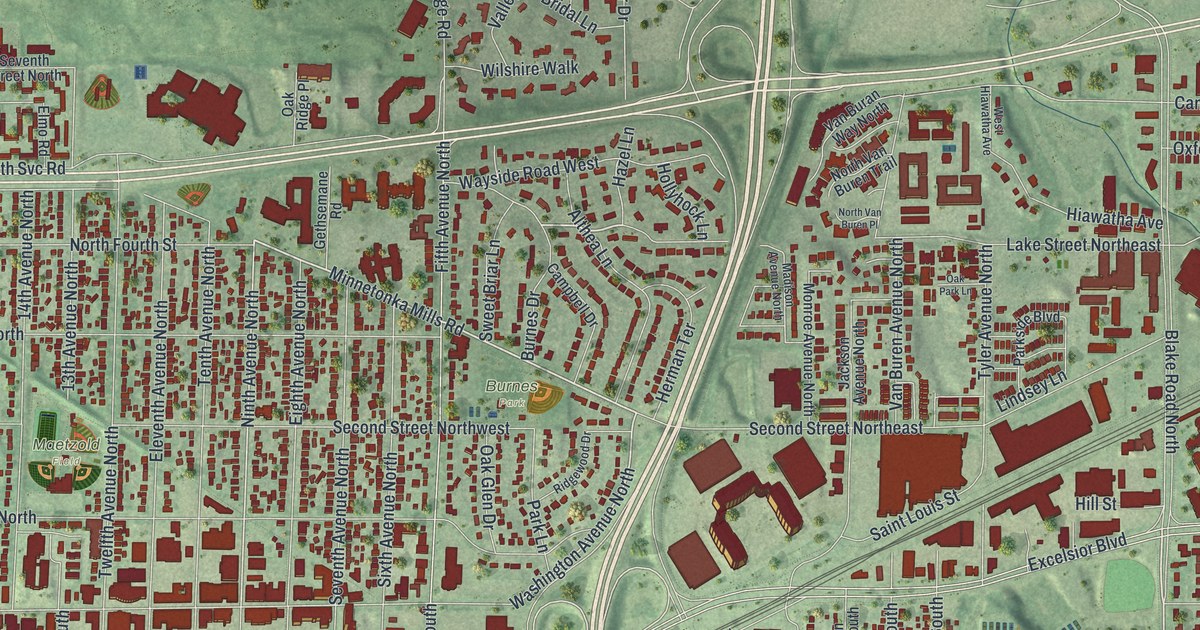 Map of Hopkins, Minnesota in 2026
