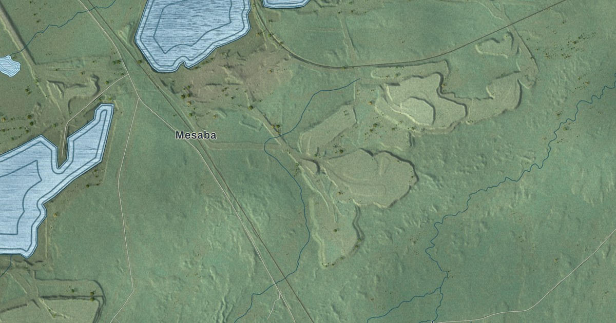 Map of Hoyt Lakes, Minnesota in 2026
