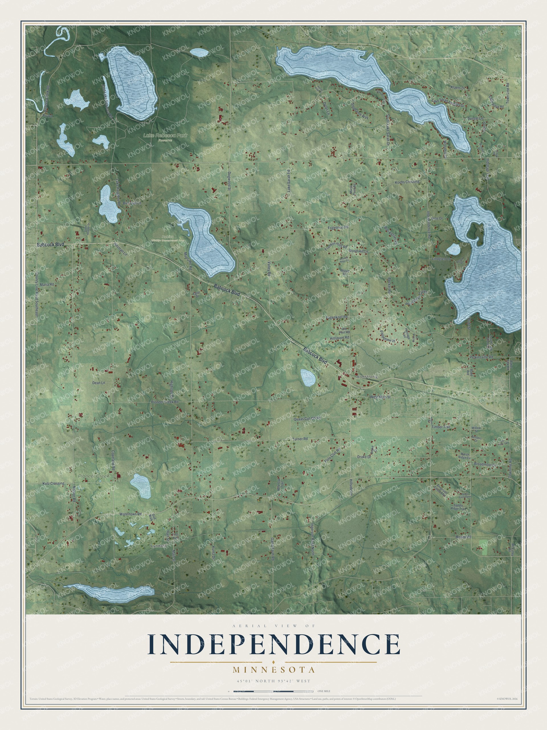 Watermarked full-map preview of Independence, Minnesota