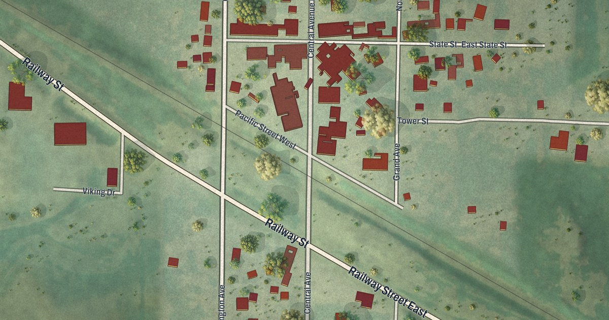 Map of Kensington, Minnesota in 2026