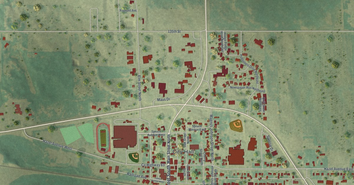 Map of Kimball, Minnesota in 2026
