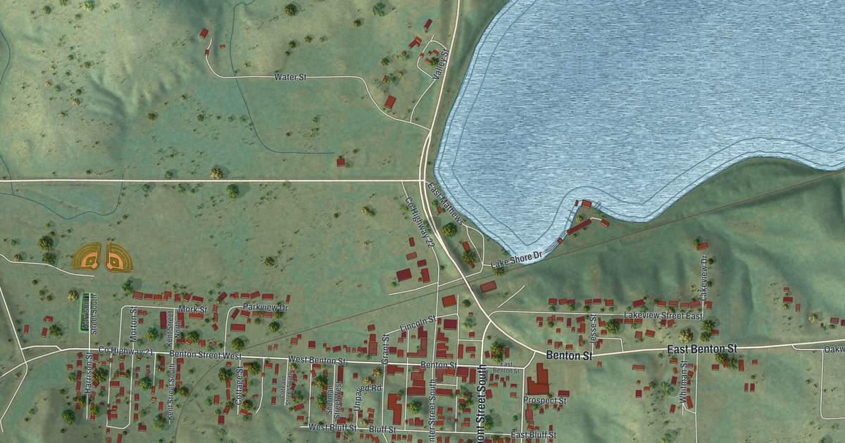 Map of Lake Benton, Minnesota in 2026