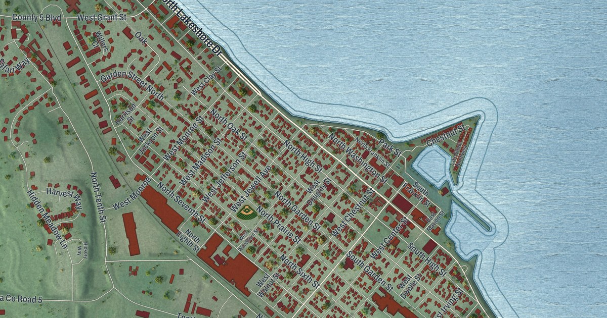 Map of Lake City, Minnesota in 2026