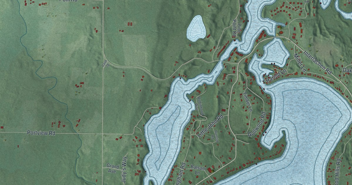 Map of Lake Shore, Minnesota in 2026