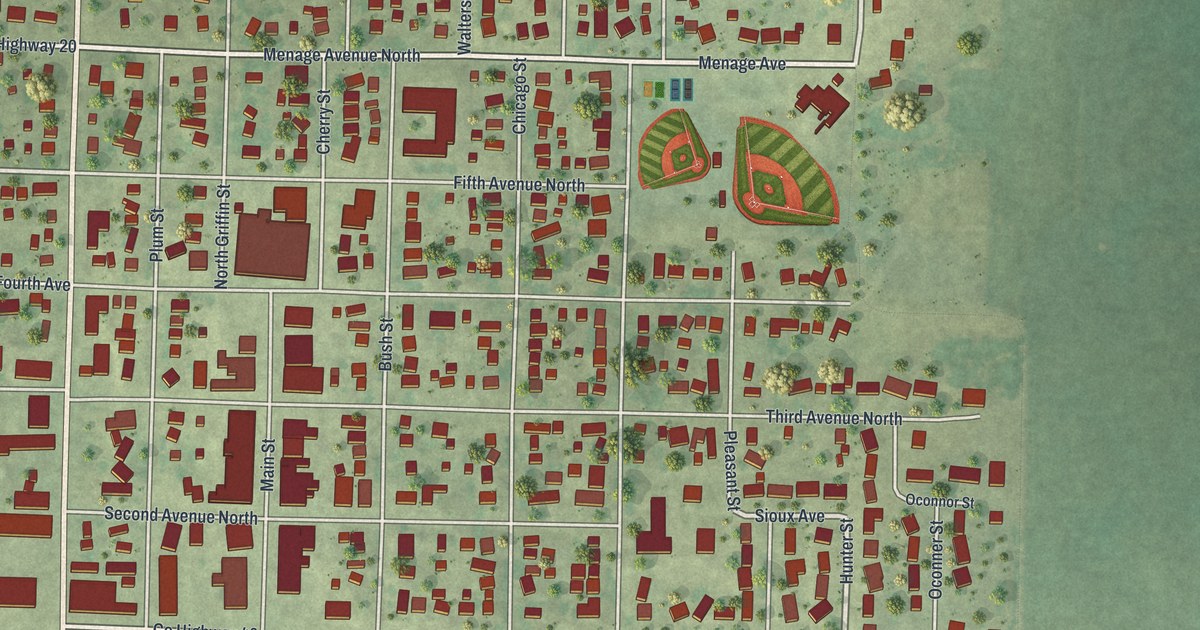 Map of Lakefield, Minnesota in 2026
