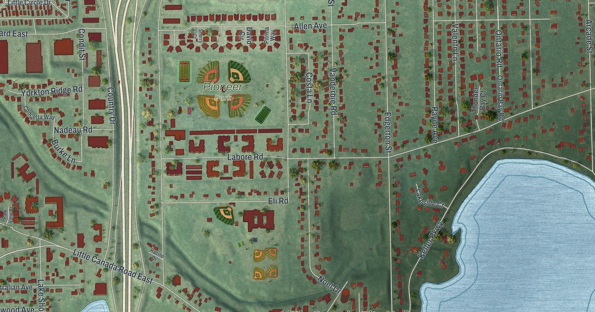 Map of Little Canada, Minnesota in 2026
